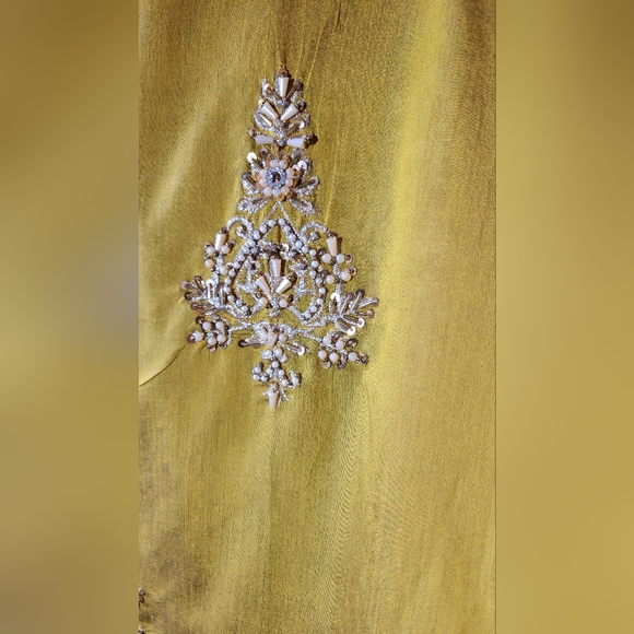 Pakistani Indian salwar kameez/ 2 peice salwar kameez suit/ China Raw Silk - Picture 4 of 7